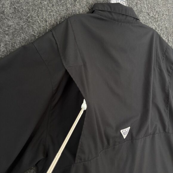 Columbia PFG Tamiami II Shirt Men's XL Black Omni-Shade Vented Fishing Pockets - Picture 4 of 9